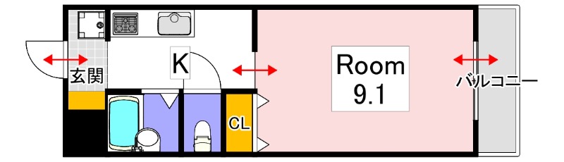 晃英No.1の間取り