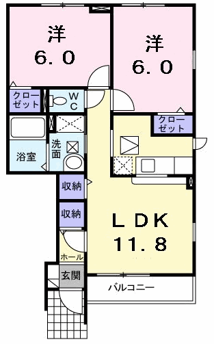 クラール　ハウスの間取り