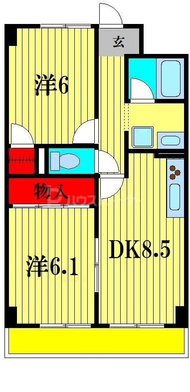 アルデール三郷　Ｃ棟の間取り