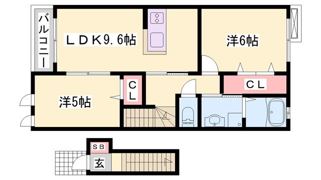 サニーガーデン仁豊野の間取り