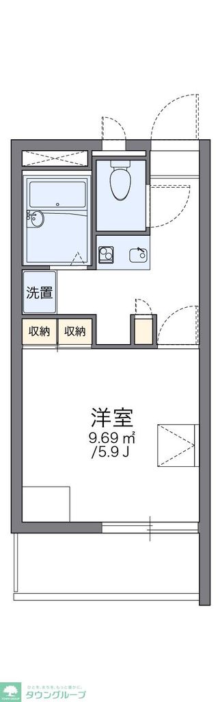 レオパレスフォンターナの間取り