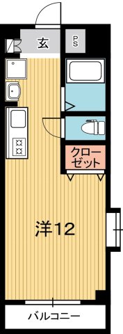 高知市二葉町のマンションの間取り