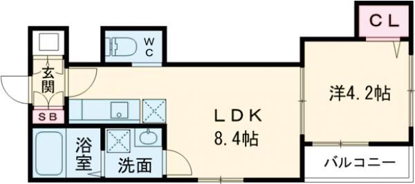 アトムハウスI号館の間取り