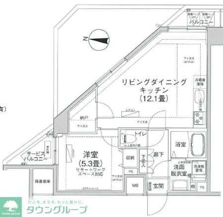 アイルプレミアム押上ノルドの間取り