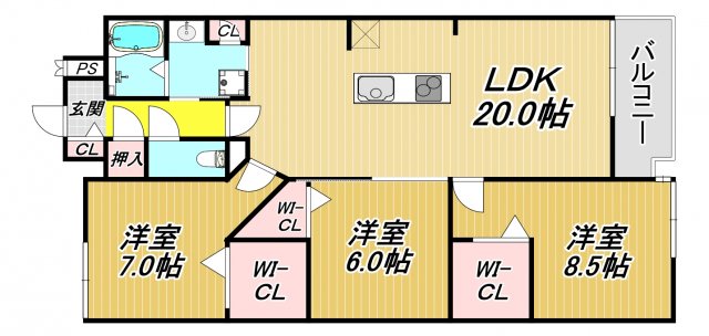 イーグル山手の間取り