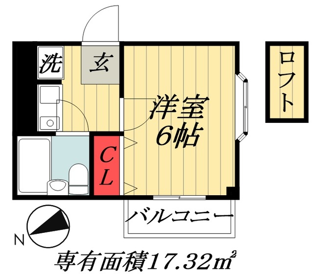 市川市本行徳のマンションの間取り