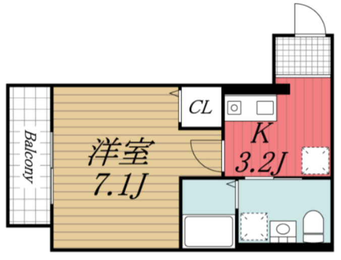 印旛郡酒々井町中央台のアパートの間取り