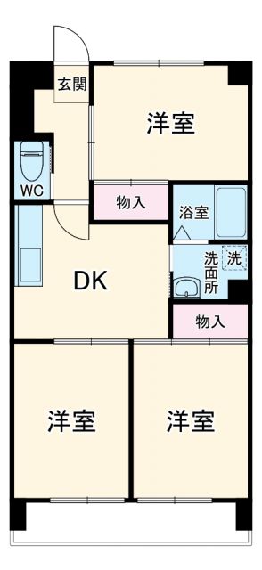 名古屋市西区上堀越町のマンションの間取り