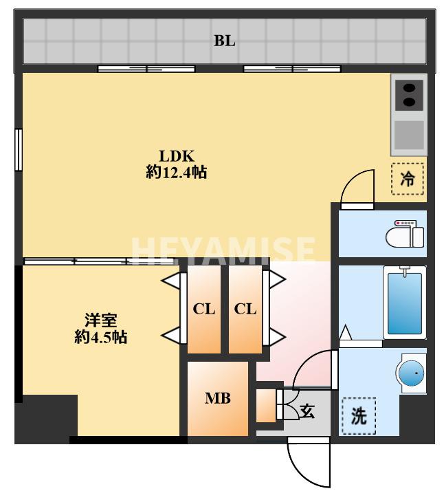 modern palazzo諫早駅前の間取り