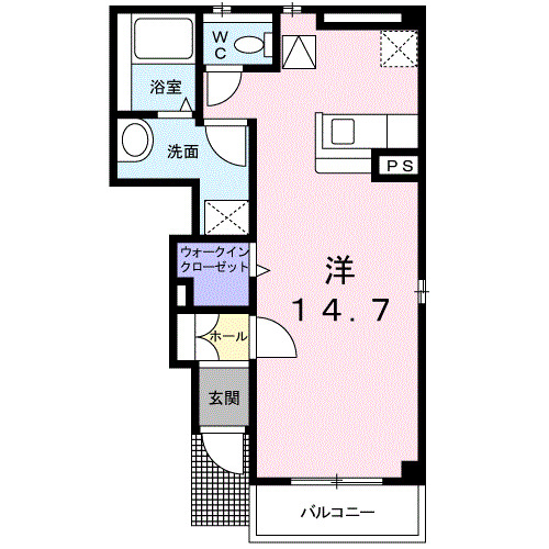 結城市中央町のアパートの間取り