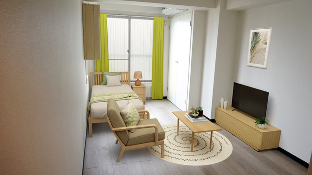 居室・リビング　こちらの家具はＣＧです。家具付きではございません。