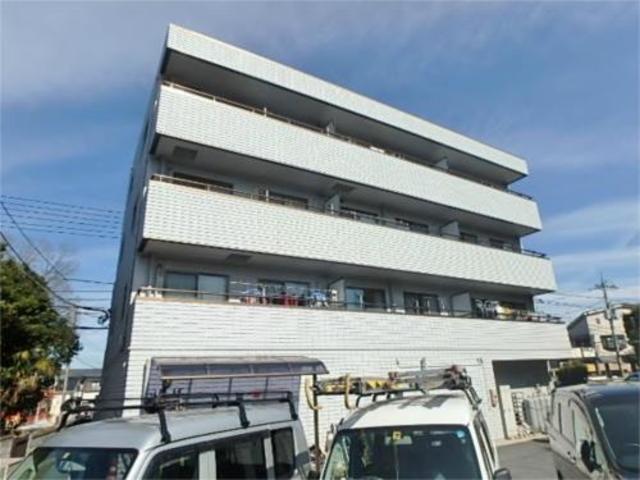 建物外観　陽当たり良好、オートロック付