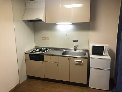 キッチン　備品や設備仕様は号室等により異なります現地をご確認ください。