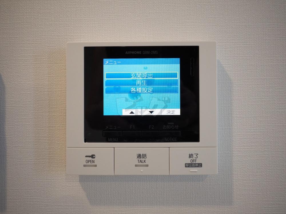セキュリティ　TVモニターホンでお客様のお顔も見えて安心です！