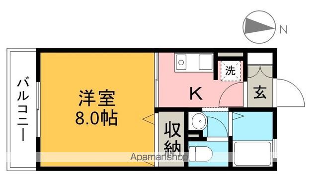 とさでん交通後免線 知寄町一丁目駅 徒歩14分 2階建 築31年の間取り写真