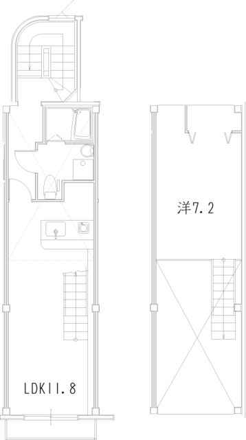 西武新宿線 上石神井駅 徒歩9分 2階建 築13年の間取り写真