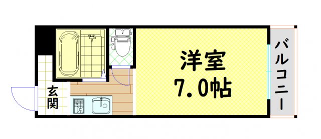 コート堀江の間取り写真