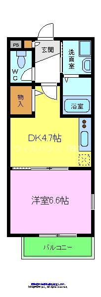 サニーコートの間取り写真