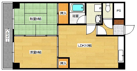 日宝ポニクレール府中の間取り写真
