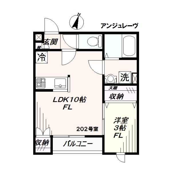 AngeReveの間取り写真