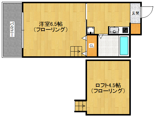 福岡市早良区飯倉のマンションの間取り