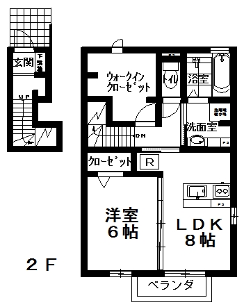 ウィンディア２６Dの間取り