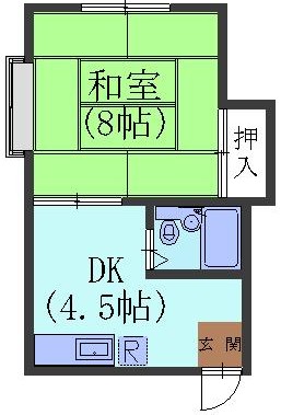 コーポN3の間取り