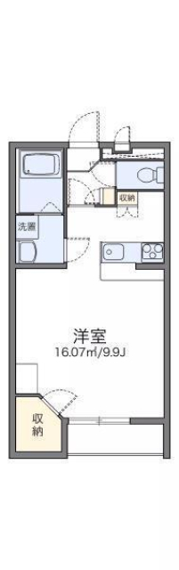 松山市居相のアパートの間取り