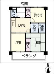 アーバンきたじまの間取り