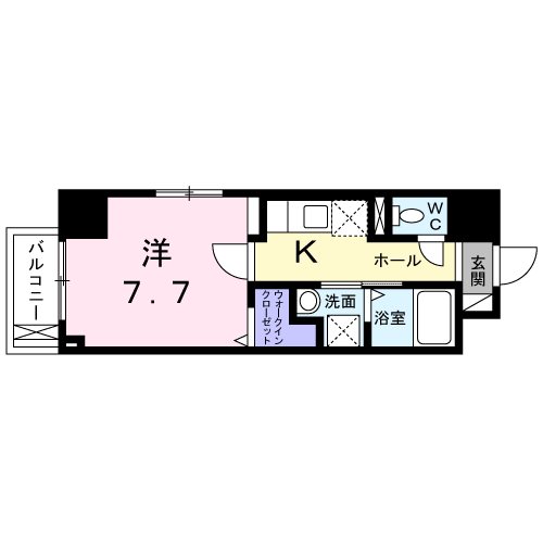 草津市草津のマンションの間取り