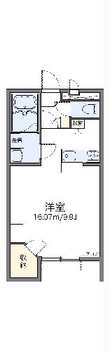 レオパレス南生駒の間取り