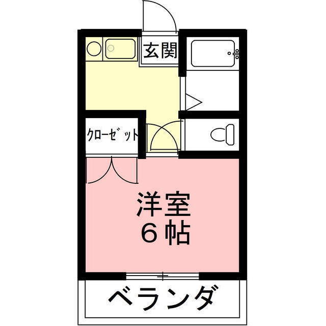 揖斐郡大野町大字黒野のアパートの間取り