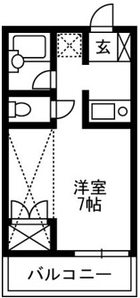 玉村テラスハウスB（上之手）の間取り