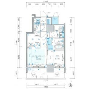 プレシス知事公館前WESTの間取り