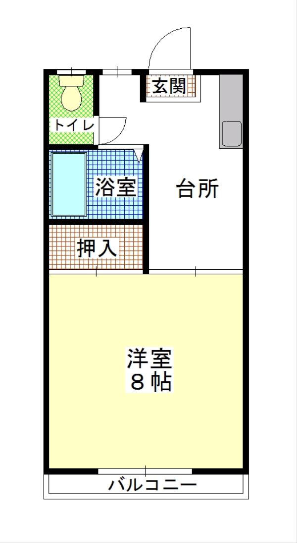 ひたちなか市高場のアパートの間取り