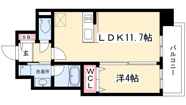 エルミタージュ桜山の間取り