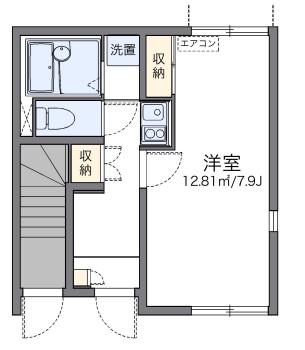 桶川市若宮のアパートの間取り