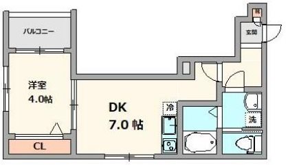 東京都新宿区上落合２（アパート）の賃貸物件の間取り