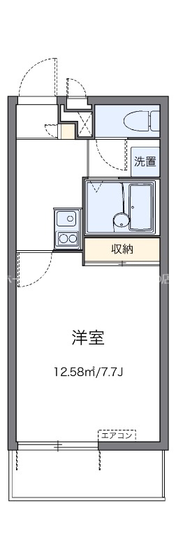 レオパレスレユール樹の間取り