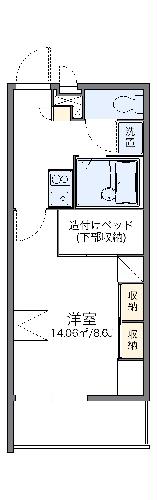 レオパレスやまぶきの間取り