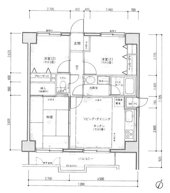 グランパーク横濱南の間取り