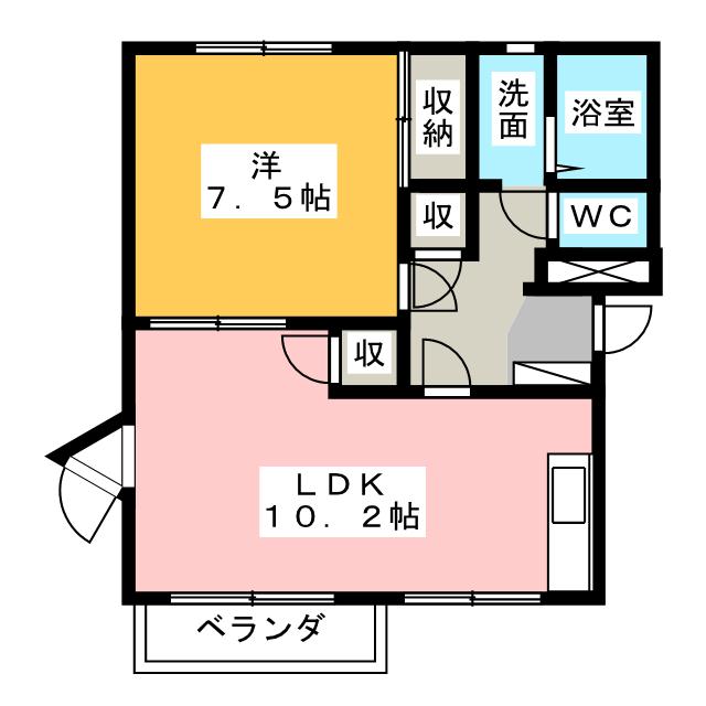 ベル藤和ハイツ（Ａ）の間取り