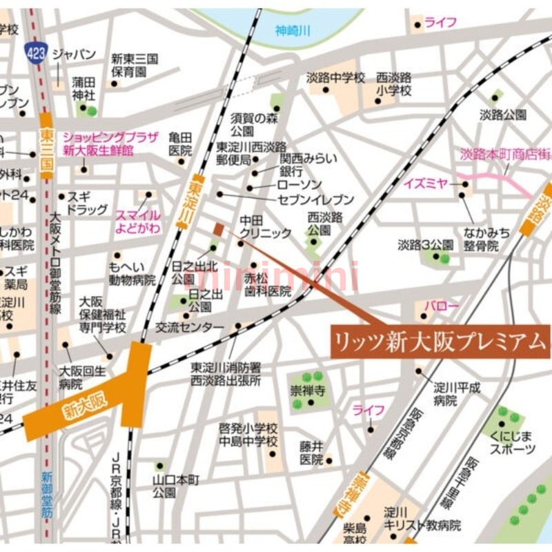 【大阪市東淀川区西淡路のマンションのその他】