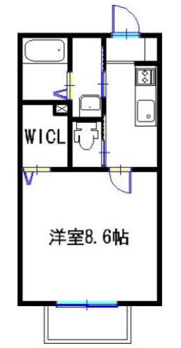 加西市北条町東南のアパートの間取り