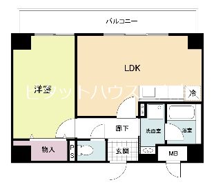 神戸市灘区深田町のマンションの間取り