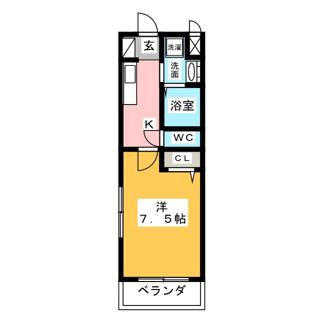 キャッスルＶの間取り