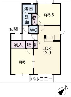 カリメーラ　Ａ棟の間取り