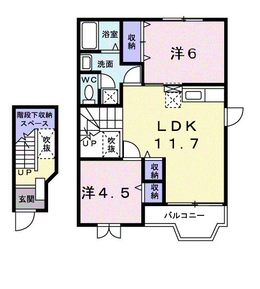 ポワクールIの間取り