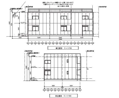 （仮）小郡新築アパートの建物外観