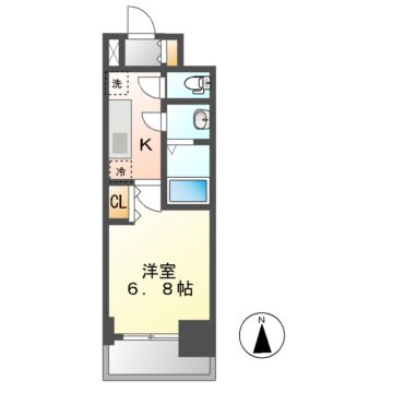 プレサンス名古屋幅下ファビュラスの間取り